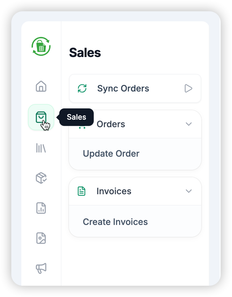 Create Invoices Button